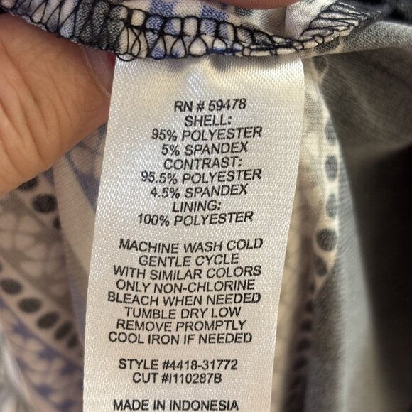 Vintage Carole Little Black & Purple Floral Print Maxi Dress With Empire Waist - Picture 9 of 9